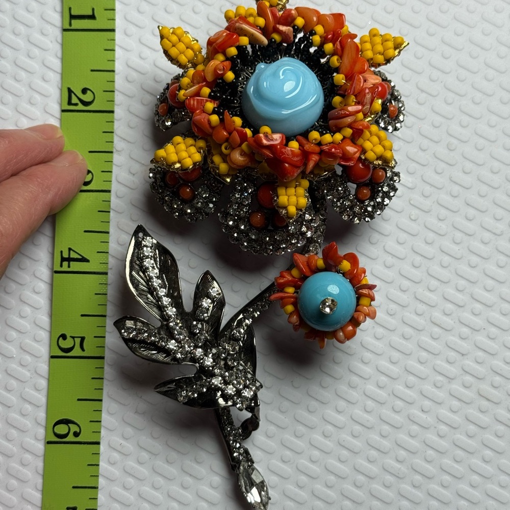 Vrba, L . Huge beautiful brooch.